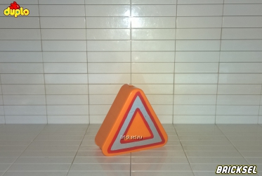 Кубик 1х2 знак аварийной остановки треугольный оранжевый